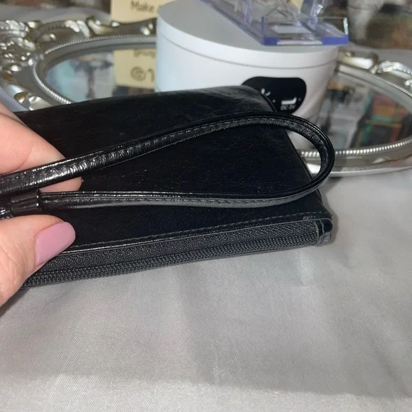 Coach Poppy Y2K Graffiti Script Leather Wristlet / Small Zip Pouch - Picture 10 of 10